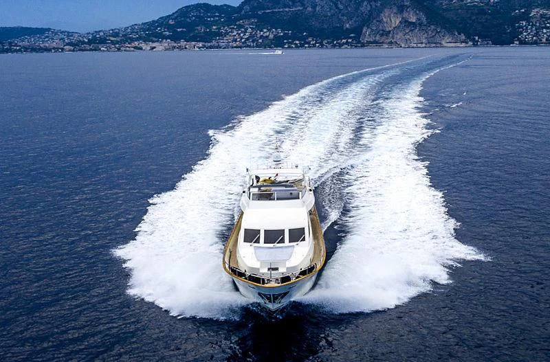 a boat on the water aboard ACE1 Yacht for Sale