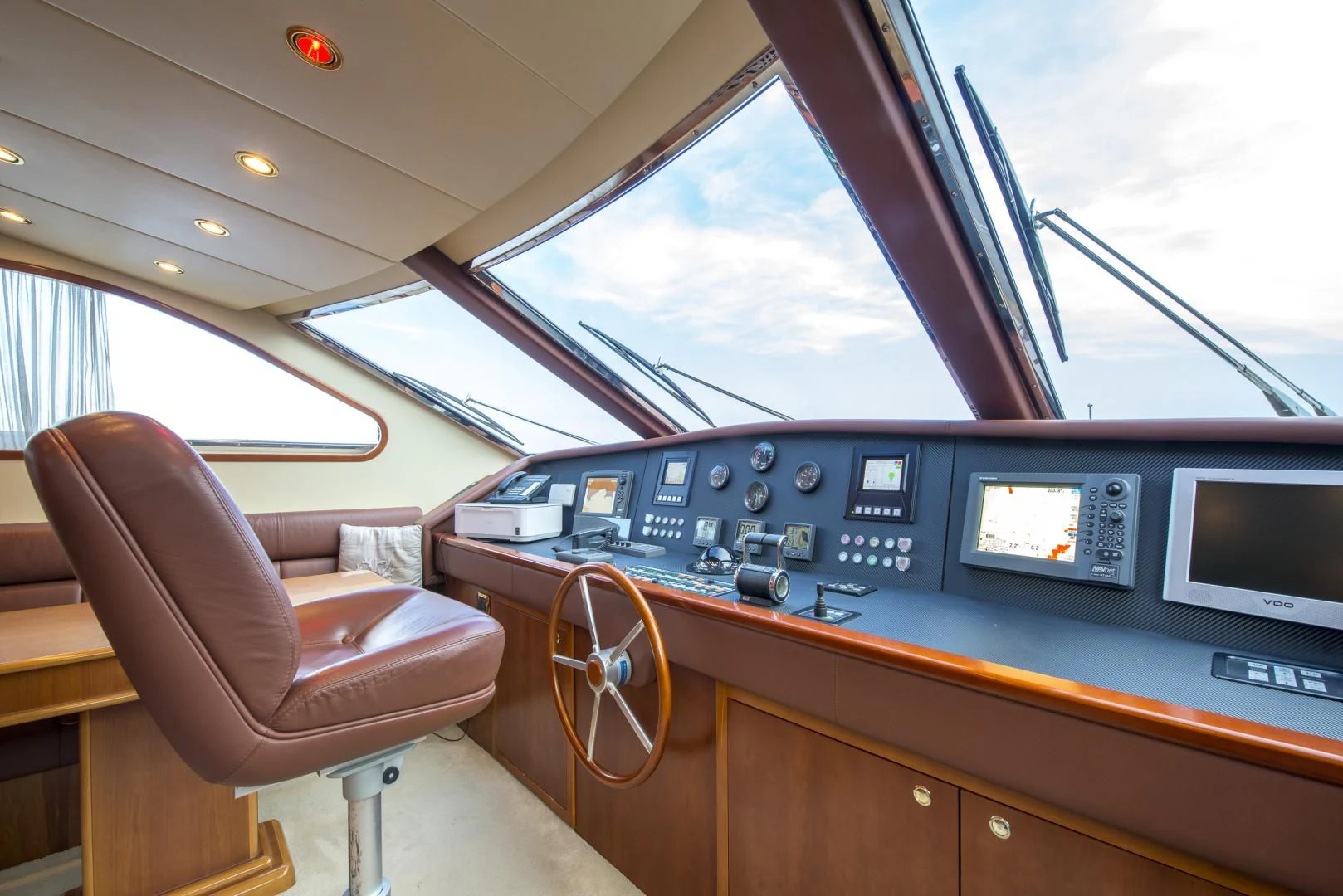 inside of a vehicle aboard ACE1 Yacht for Sale