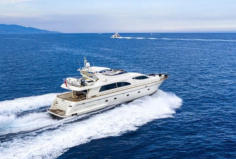 a boat on the water aboard ACE1 Yacht for Sale