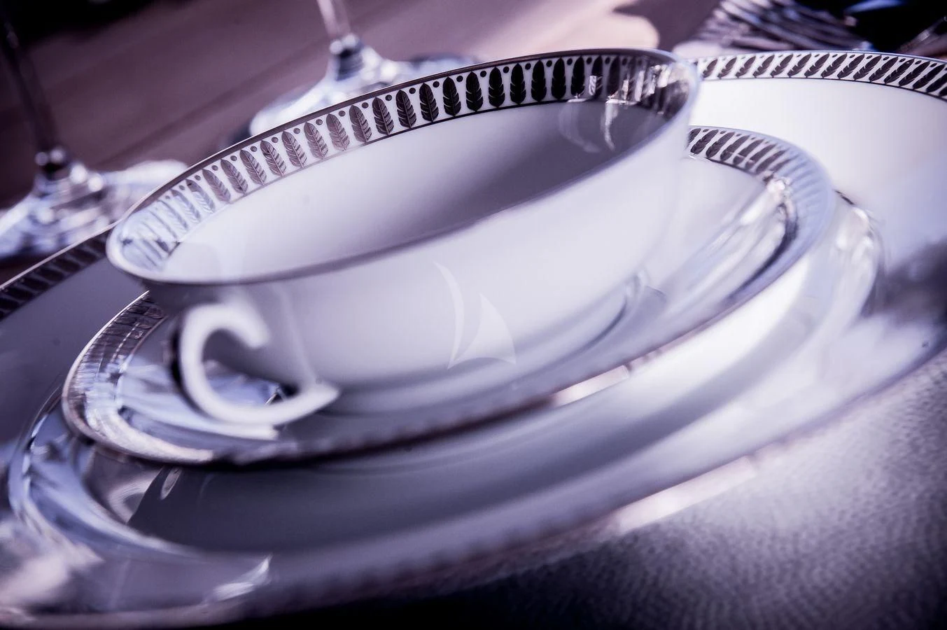 a close-up of a record player aboard AQUA LIBRA Yacht for Charter