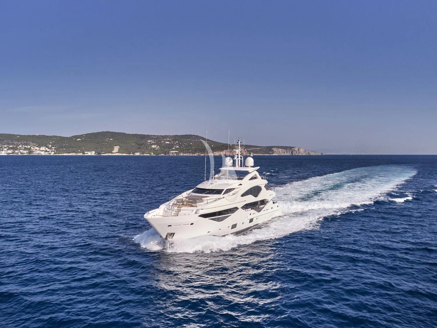 a boat on the water aboard AQUA LIBRA Yacht for Charter