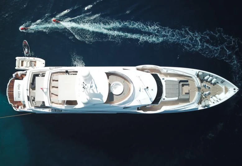 logo aboard AQUA LIBRA Yacht for Charter