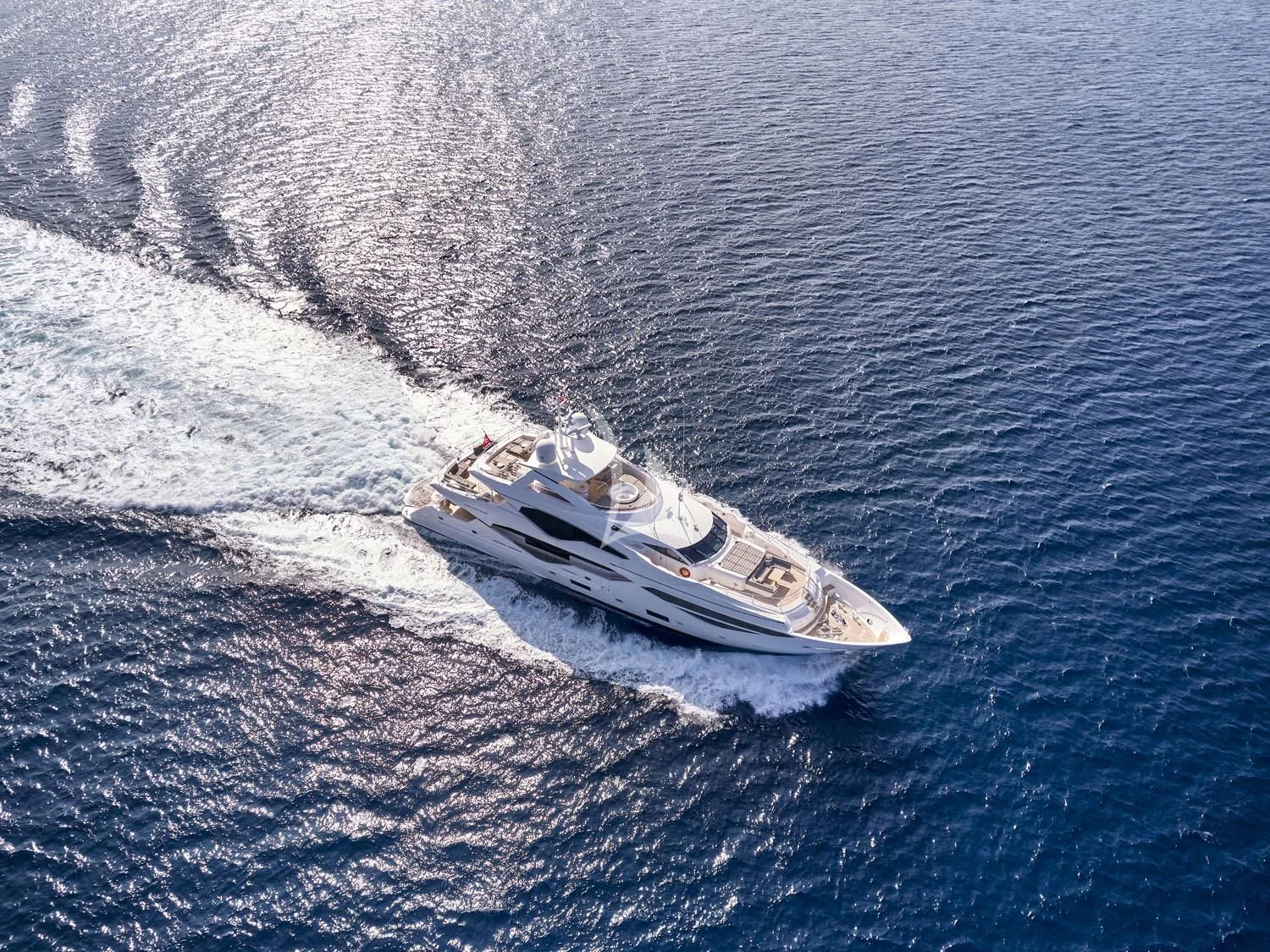 a boat on the water aboard AQUA LIBRA Yacht for Charter
