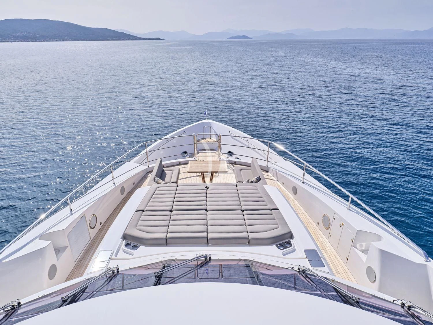 a boat on the water aboard AQUA LIBRA Yacht for Charter
