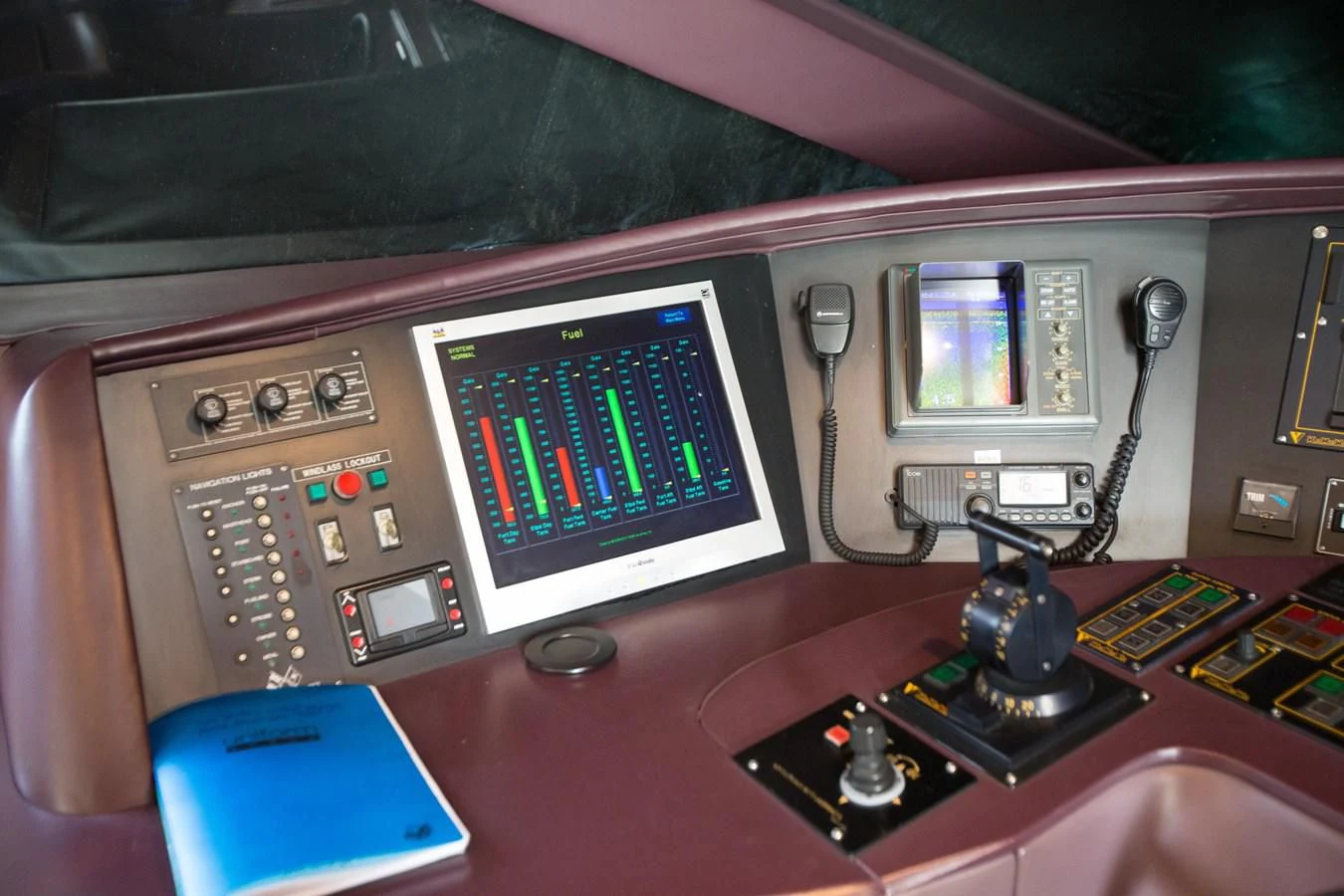 a small electronic device aboard TAMTEEN Yacht for Sale