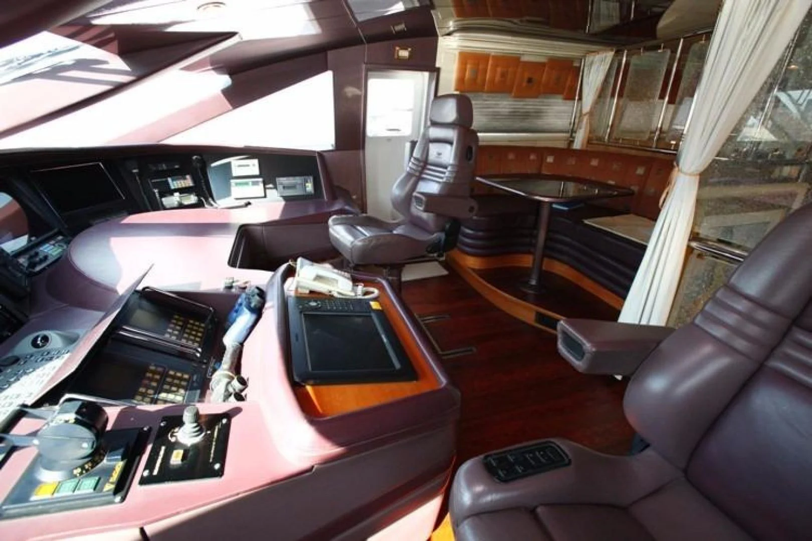inside of a vehicle aboard TAMTEEN Yacht for Sale