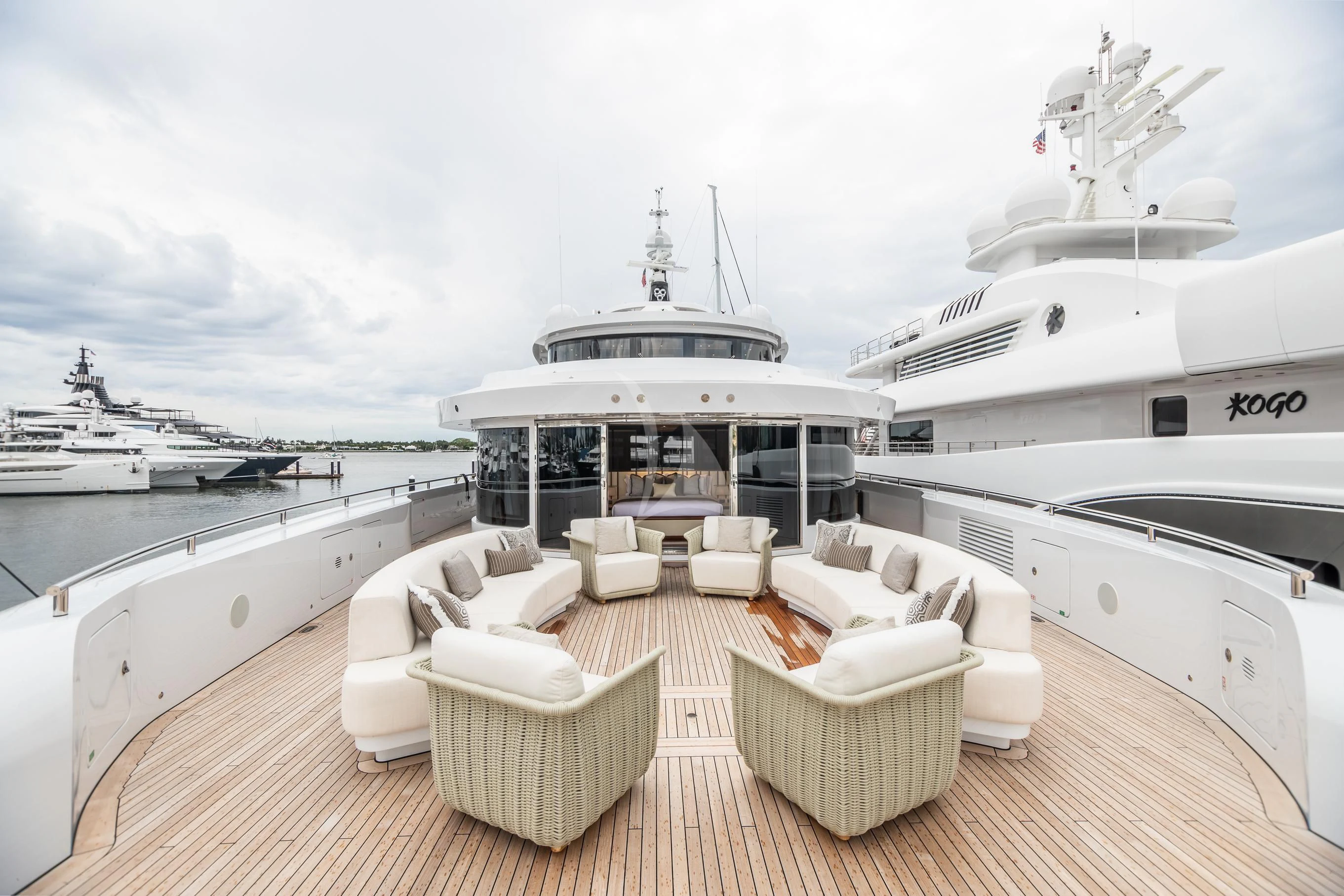 a boat on the water aboard CALEX Yacht for Sale