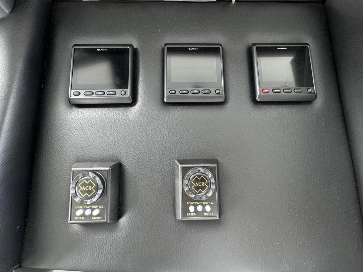 a group of cell phones aboard AZIMUT 100/32 Yacht for Sale