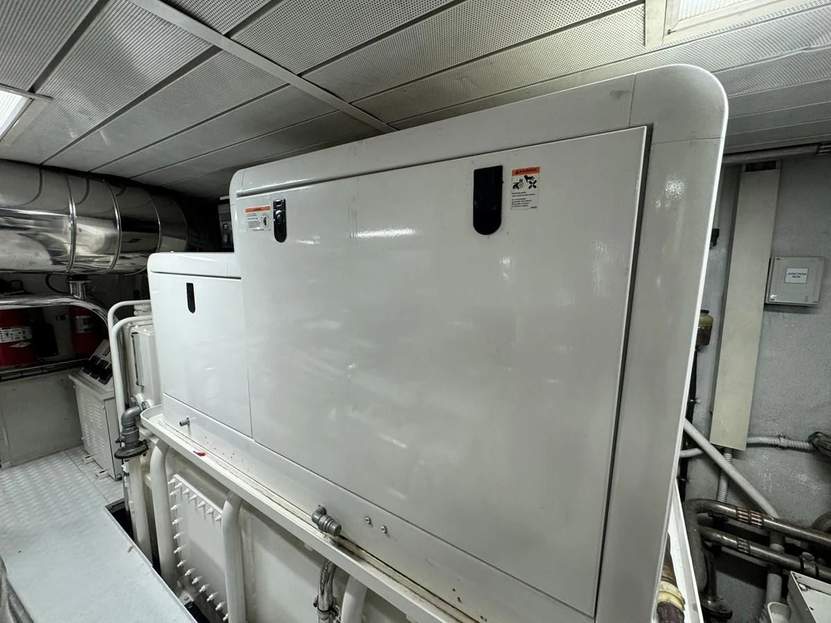 a large machine in a room aboard AZIMUT 100/32 Yacht for Sale