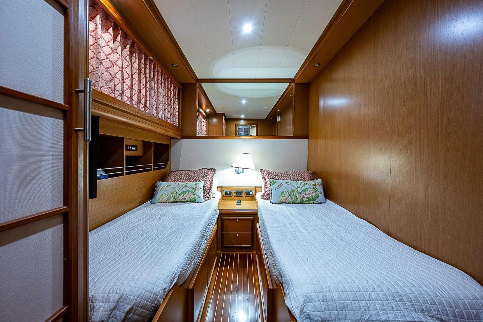 a room with two beds aboard KNOT NANNY'S Yacht for Sale