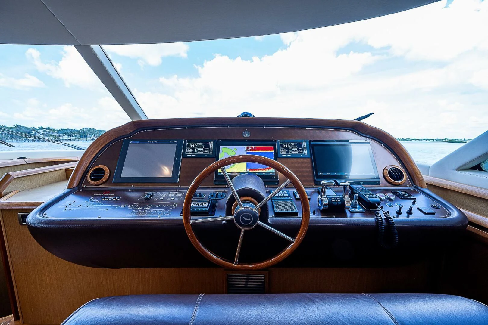 the inside of a car aboard KNOT NANNY'S Yacht for Sale
