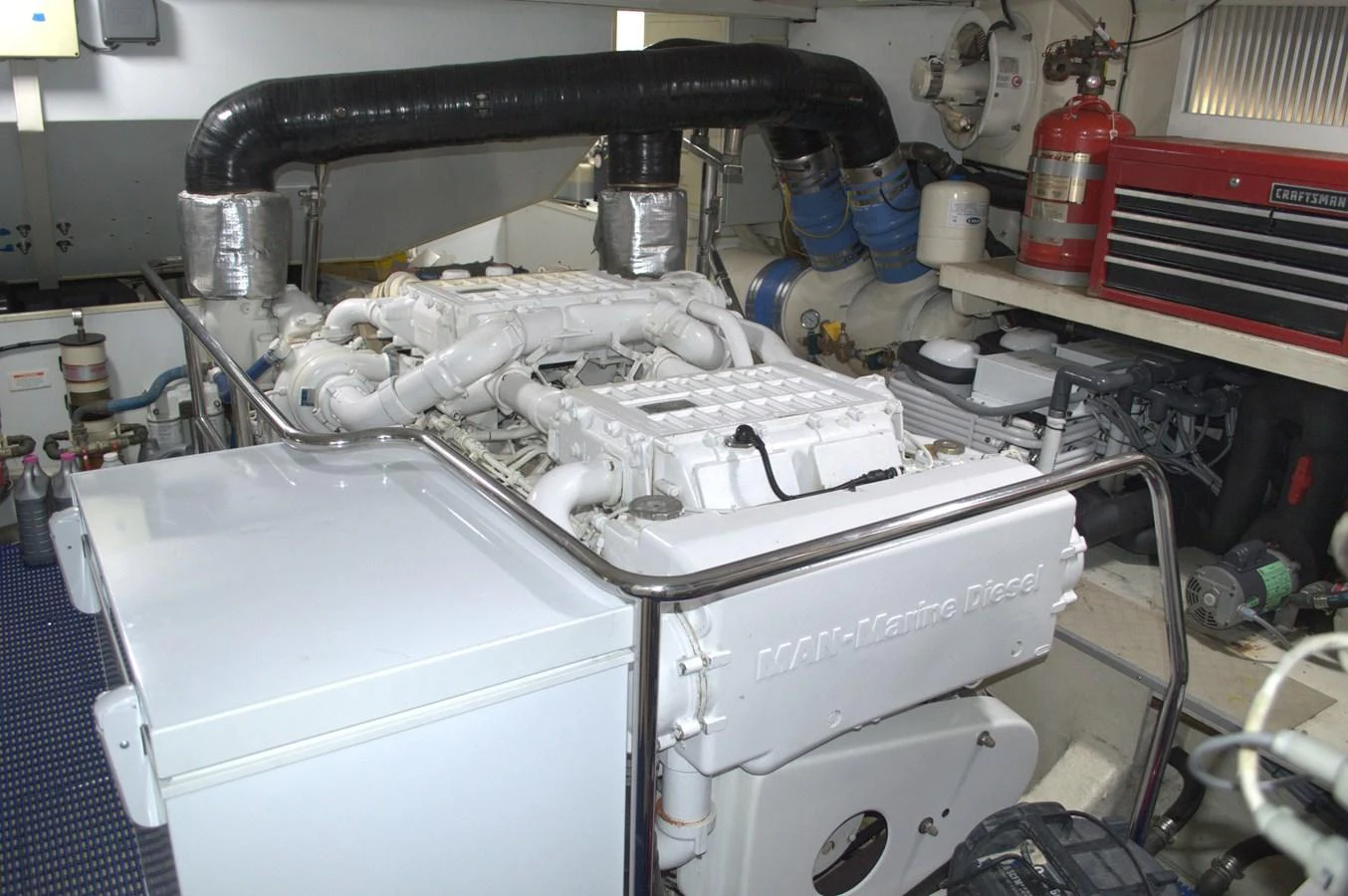a machine with a large piece of equipment in it aboard KNOT NANNY'S Yacht for Sale