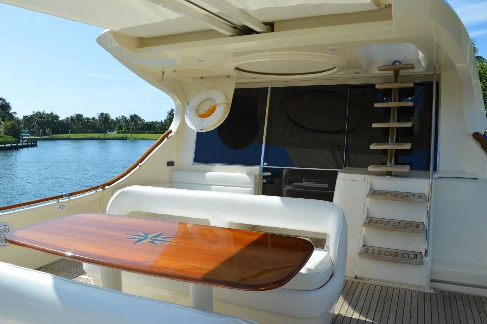a boat with a ladder aboard KNOT NANNY'S Yacht for Sale