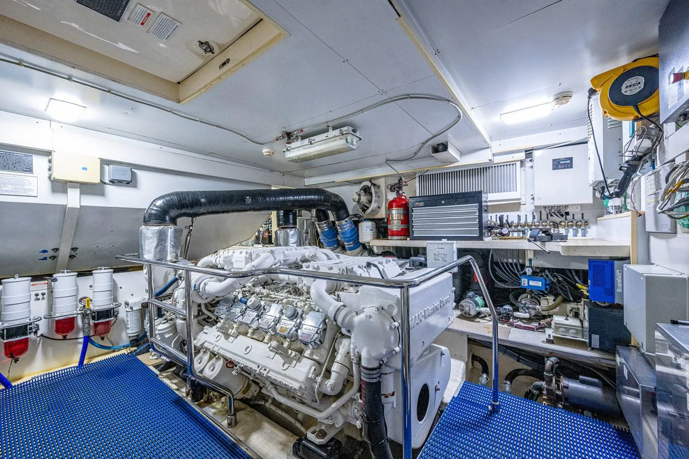 a room with machinery aboard KNOT NANNY'S Yacht for Sale