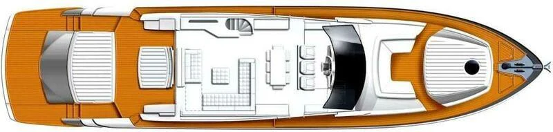diagram, engineering drawing aboard WAHOO Yacht for Sale