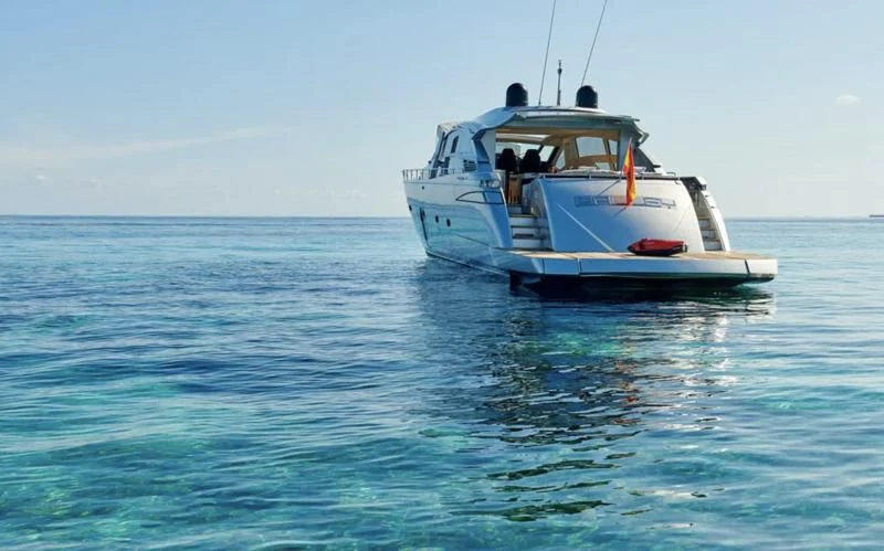 a boat in the water aboard WAHOO Yacht for Sale