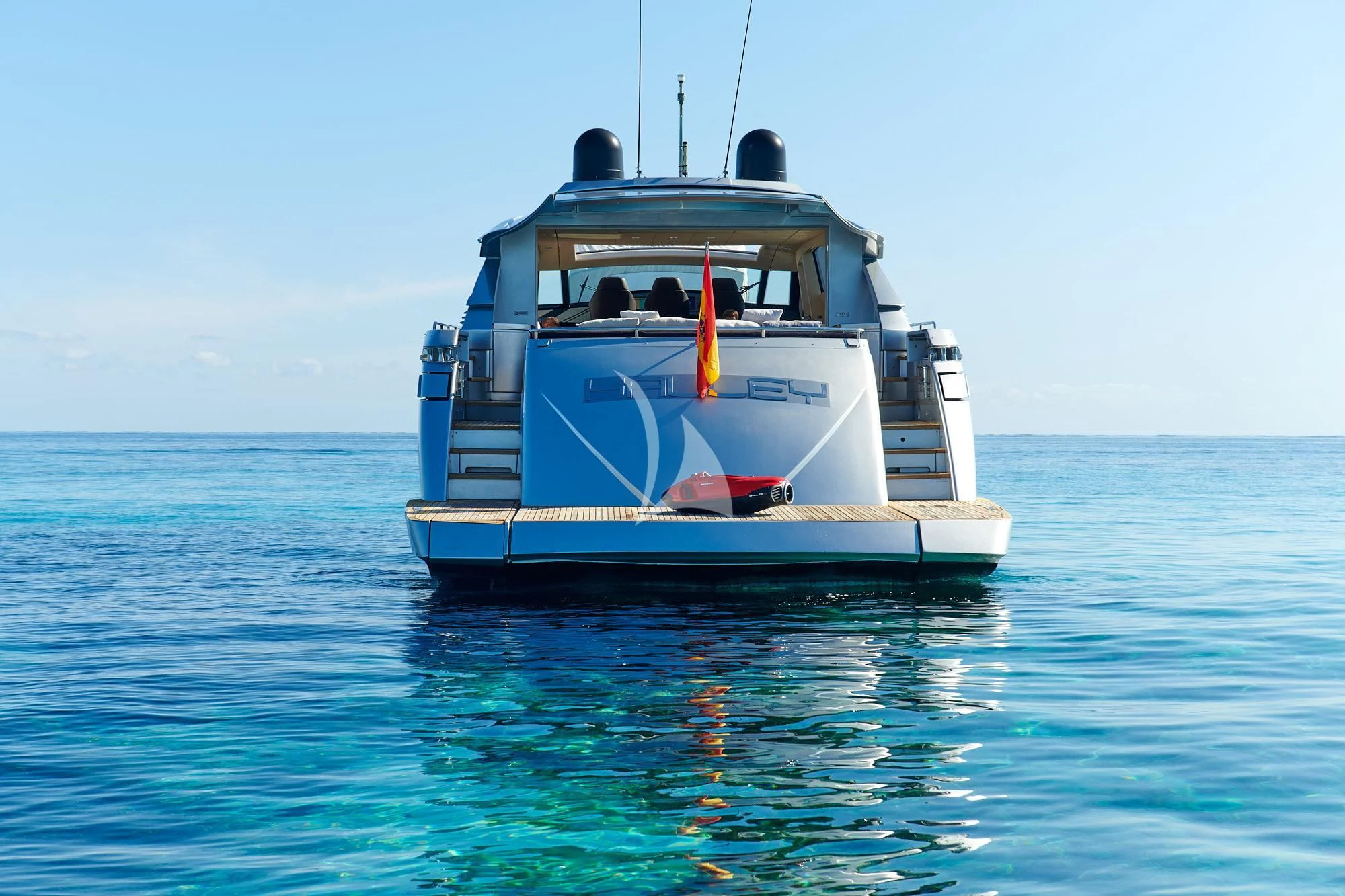 a boat in the water aboard WAHOO Yacht for Sale