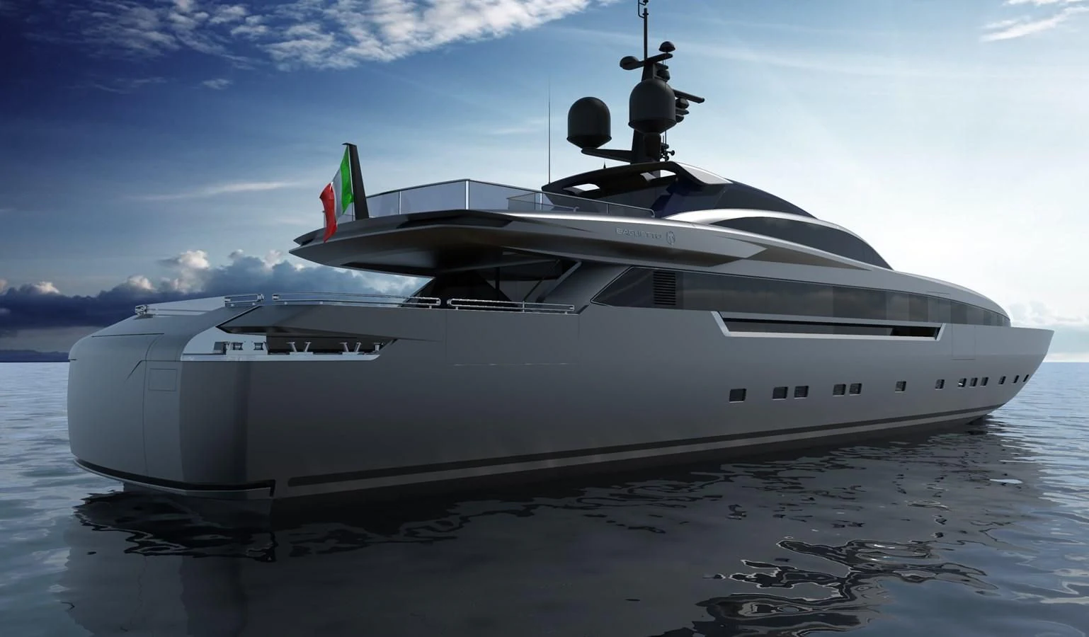 a white yacht on the water aboard FAST 42 Yacht for Sale