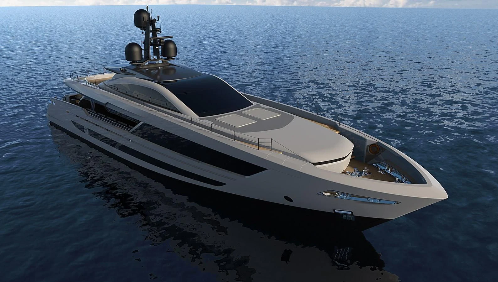 a white yacht on the water aboard FAST 42 Yacht for Sale