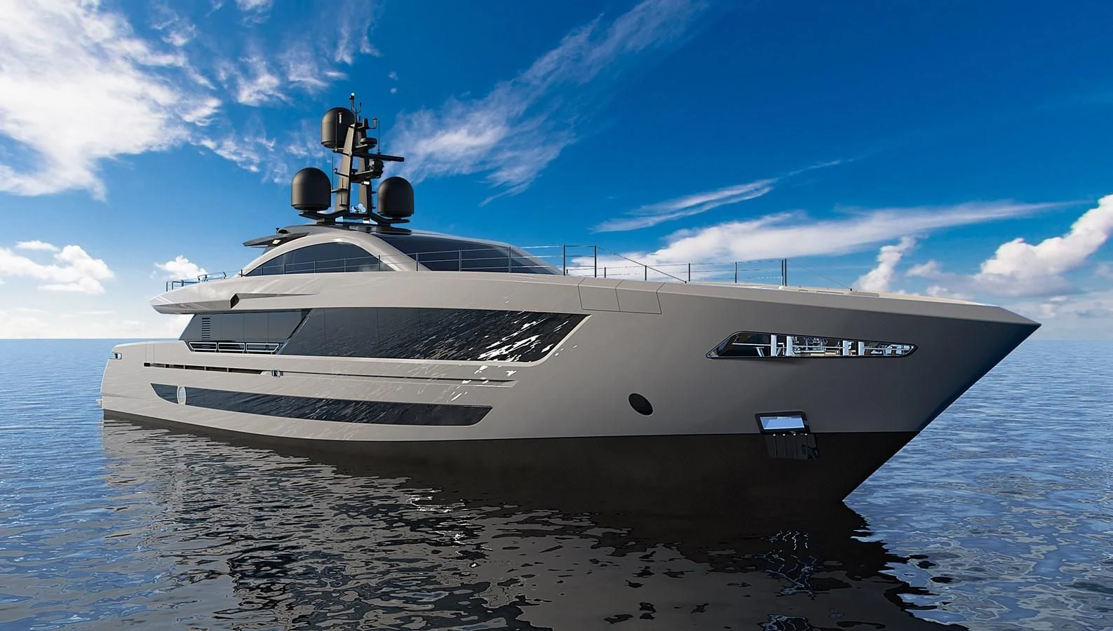a white yacht on the water aboard FAST 42 Yacht for Sale