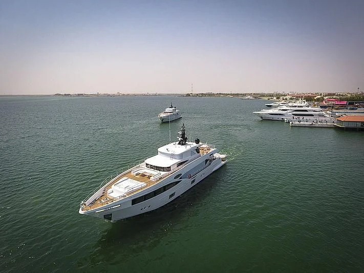 a boat in the water aboard HARMONY Yacht for Sale