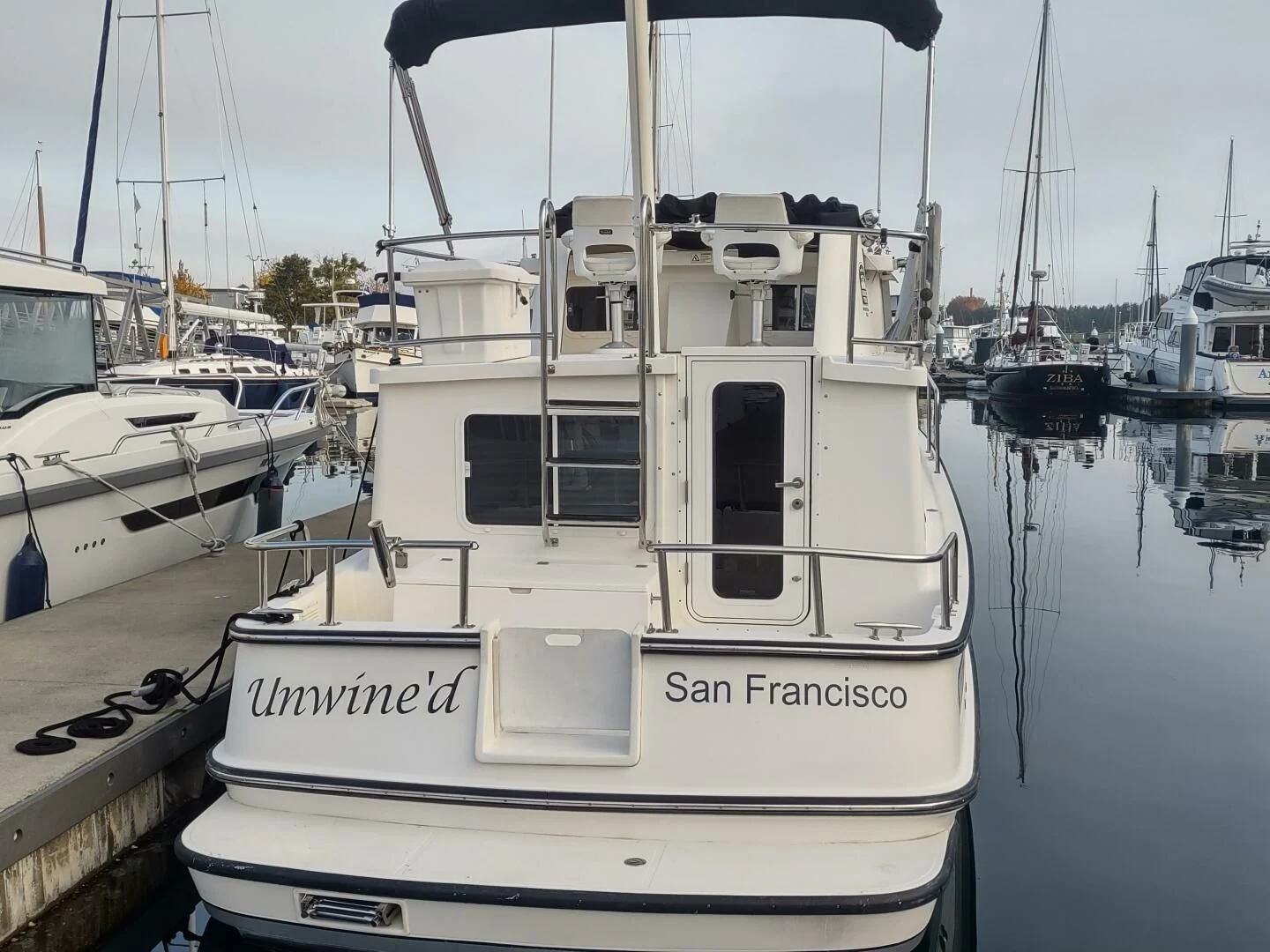 a boat in the water aboard UNWINED Yacht for Charter