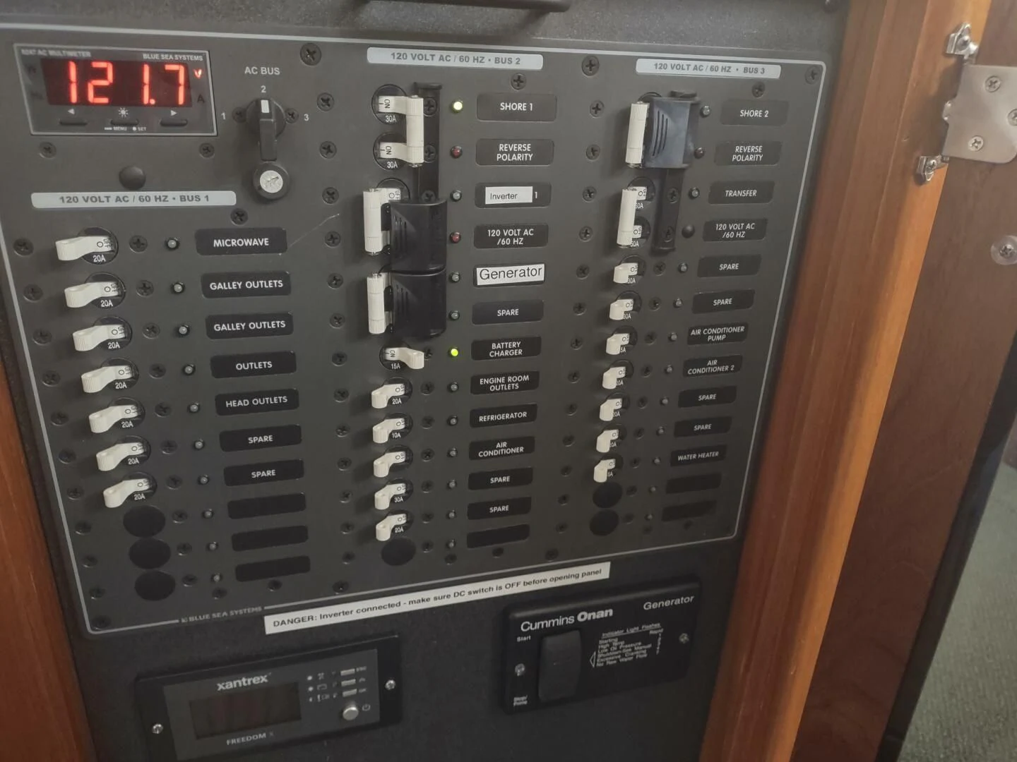 a black electronic device aboard UNWINED Yacht for Charter