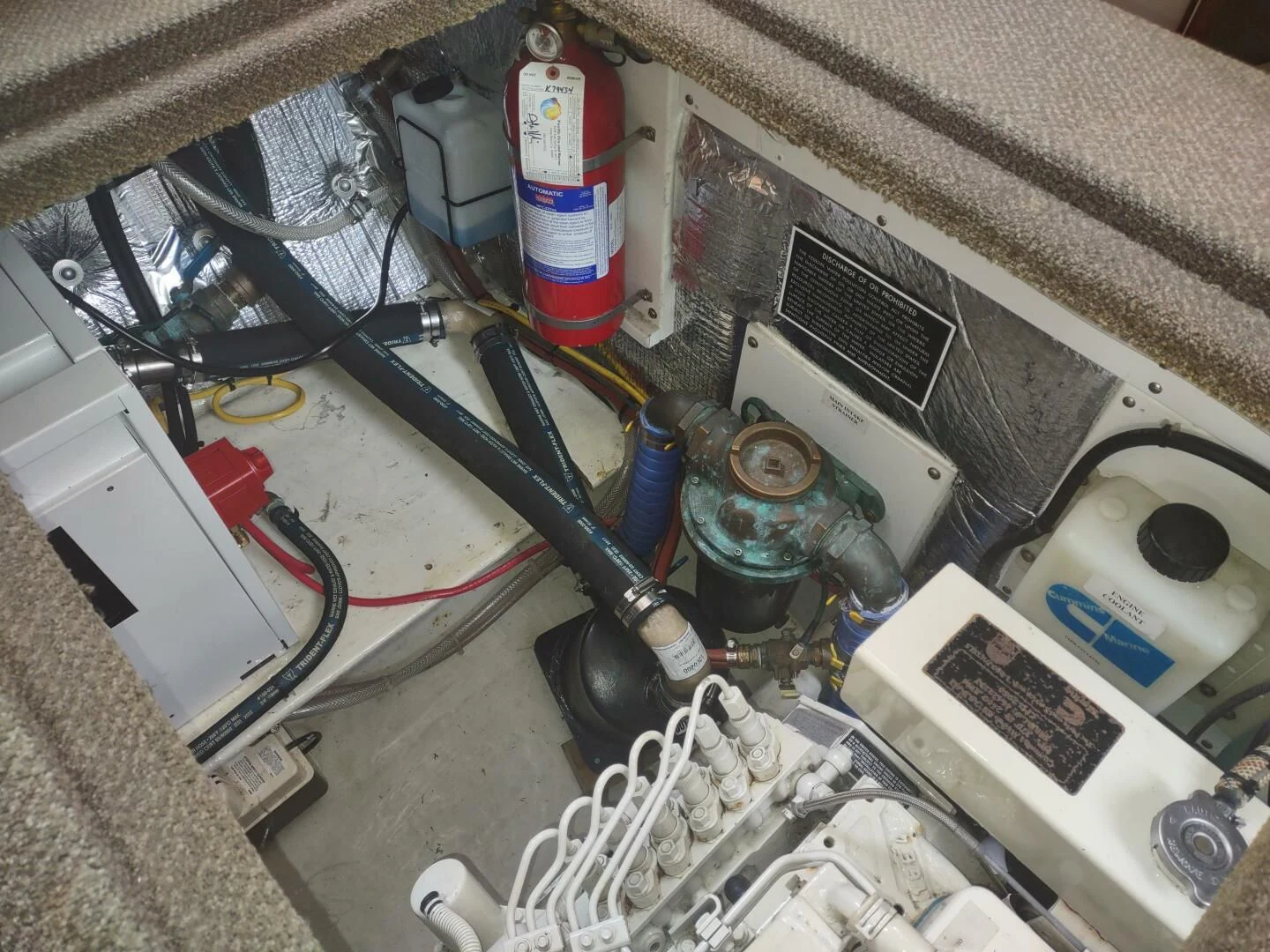 a bag full of items aboard UNWINED Yacht for Charter