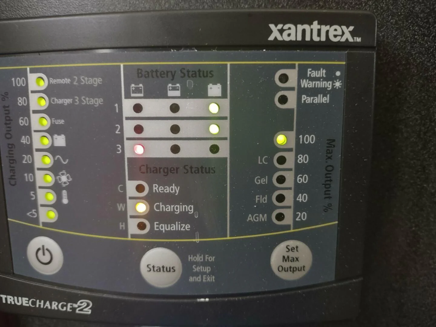 a rectangular electronic device aboard UNWINED Yacht for Charter