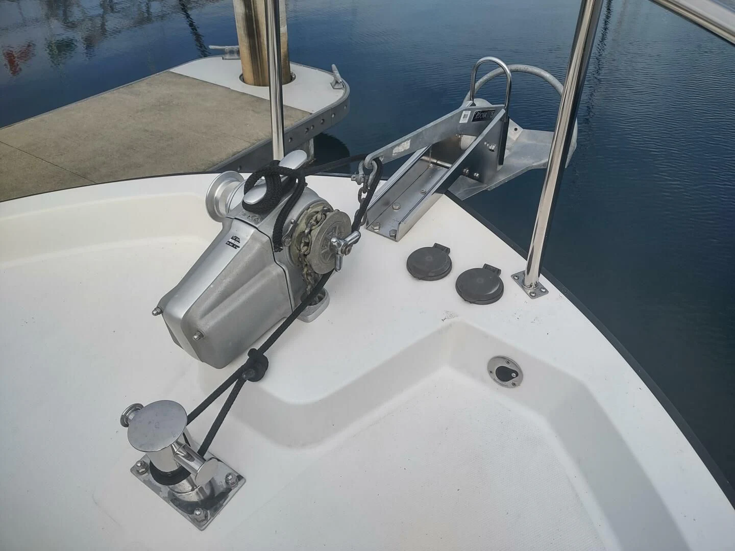 a sink with a faucet aboard UNWINED Yacht for Charter