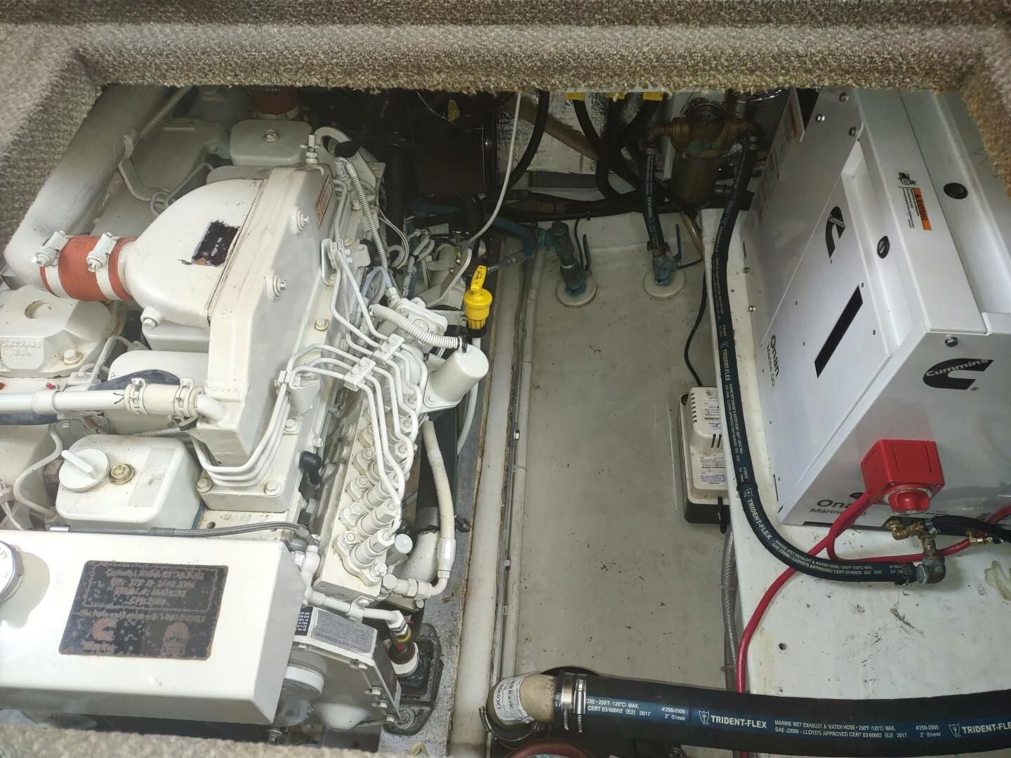 a machine with wires aboard UNWINED Yacht for Charter