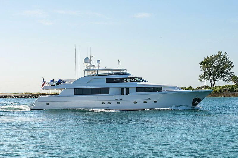 a boat on the water aboard UNWINED Yacht for Charter
