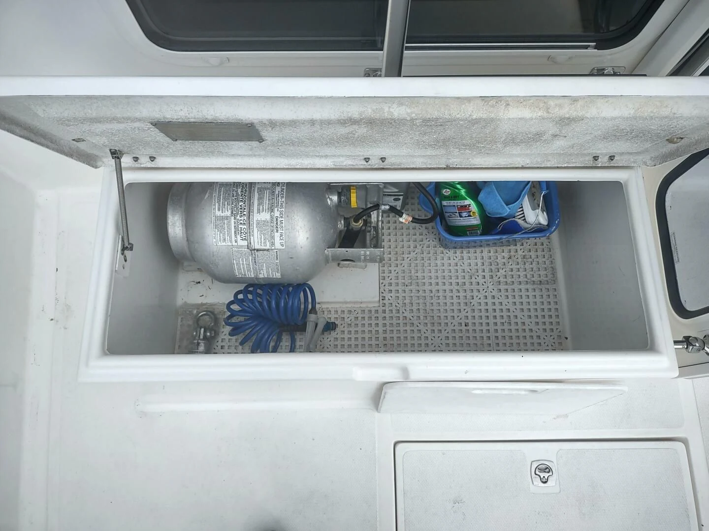 a close-up of a sink aboard UNWINED Yacht for Charter