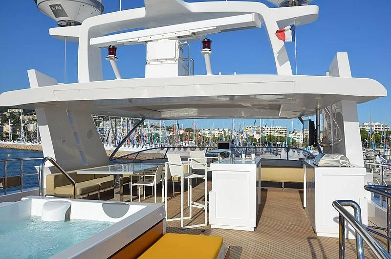 a boat on a body of water aboard CHARISMA Yacht for Sale