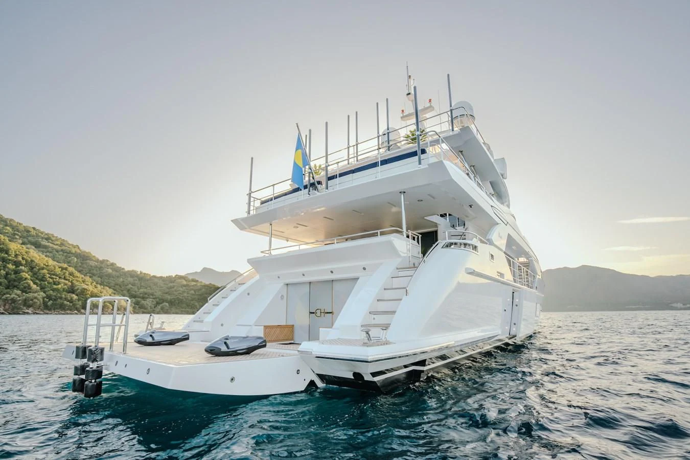 a boat on the water aboard CHARISMA Yacht for Sale