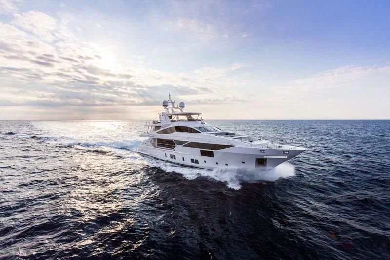 a ship in the water aboard CHARISMA Yacht for Sale