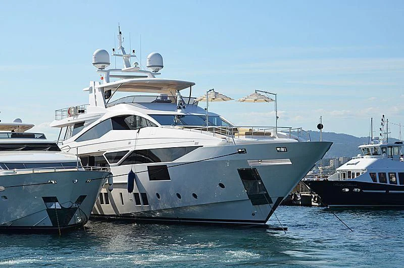 a group of boats in the water aboard CHARISMA Yacht for Sale