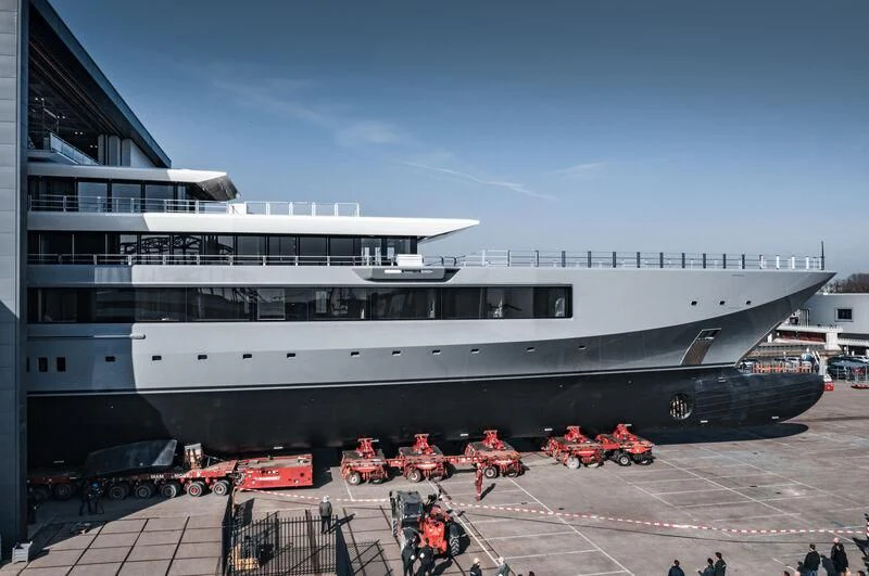 a large white ship aboard SEVEN SEAS Yacht for Sale