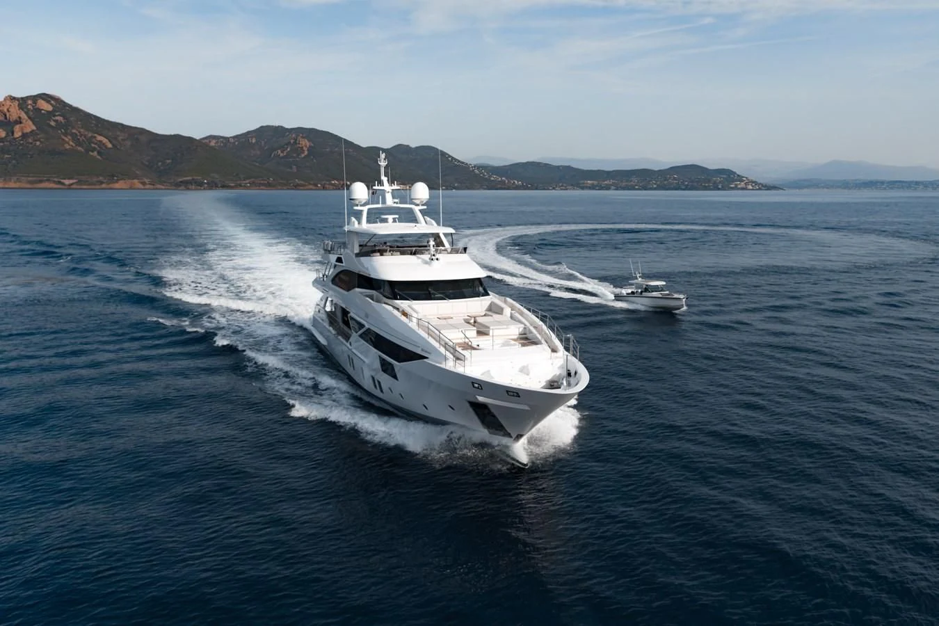 a boat on the water aboard CALYPSO Yacht for Charter