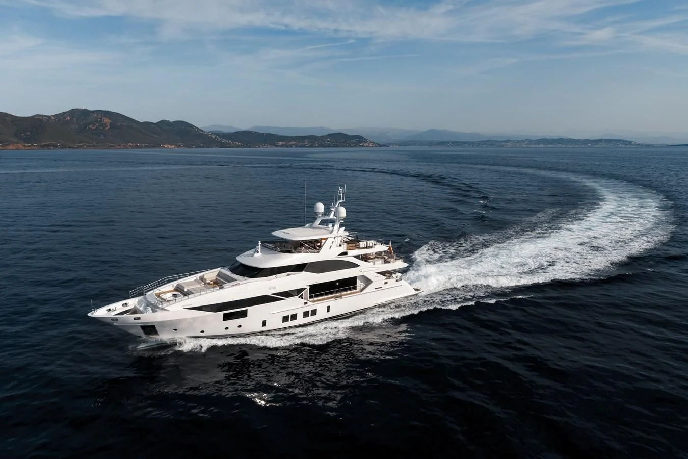a boat on the water aboard CALYPSO Yacht for Charter