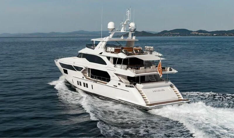 a boat on the water aboard CALYPSO Yacht for Charter