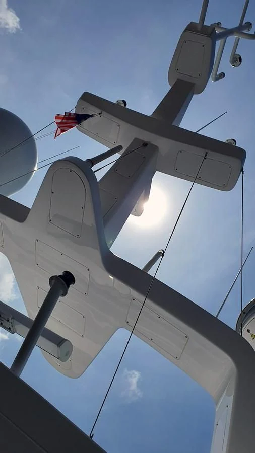 a large white boat aboard CALYPSO Yacht for Charter