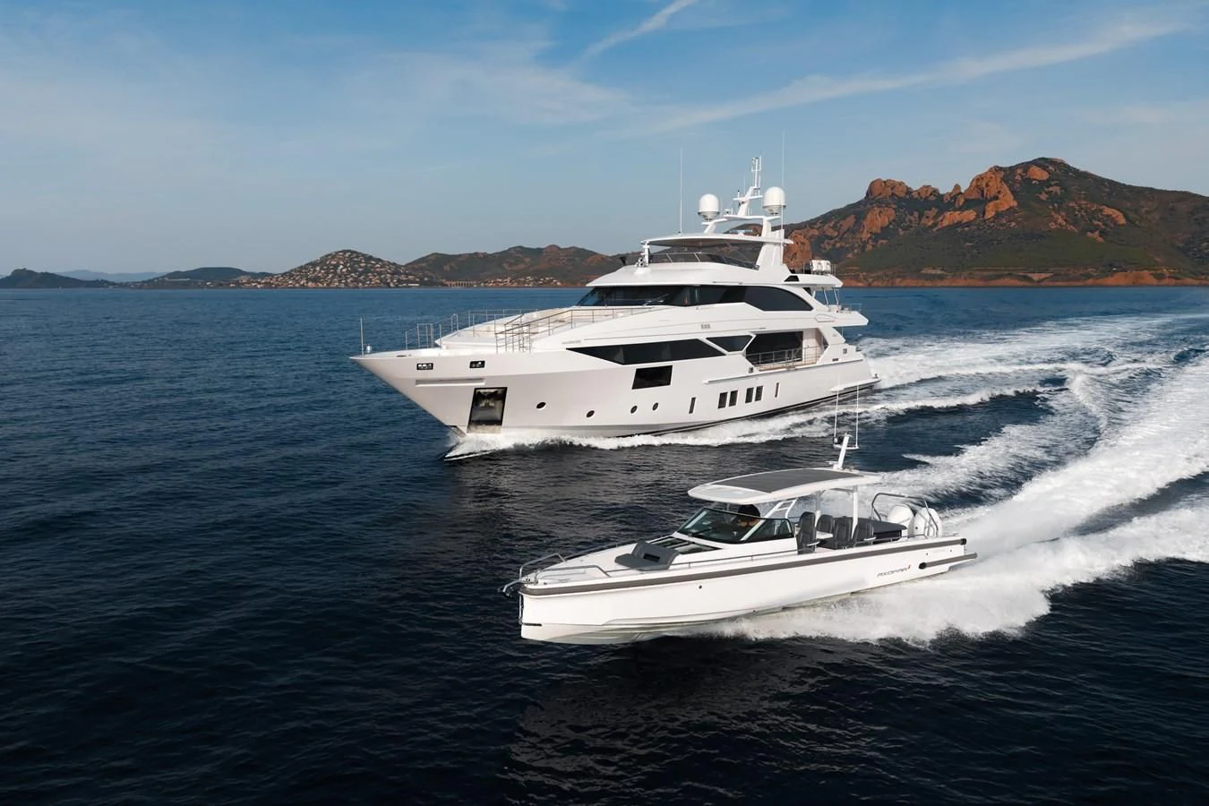 a boat on the water aboard CALYPSO Yacht for Charter