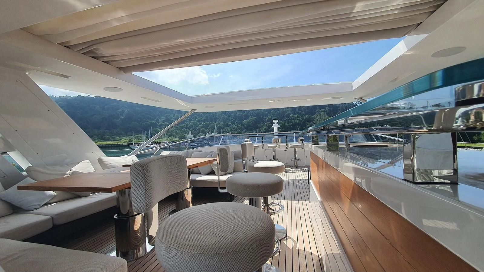 inside of a boat aboard CALYPSO Yacht for Charter