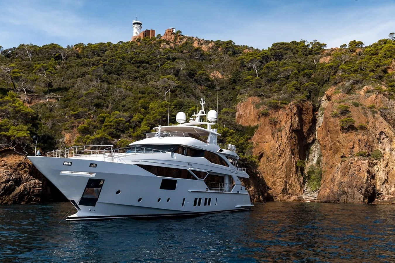 a boat on the water aboard CALYPSO Yacht for Charter