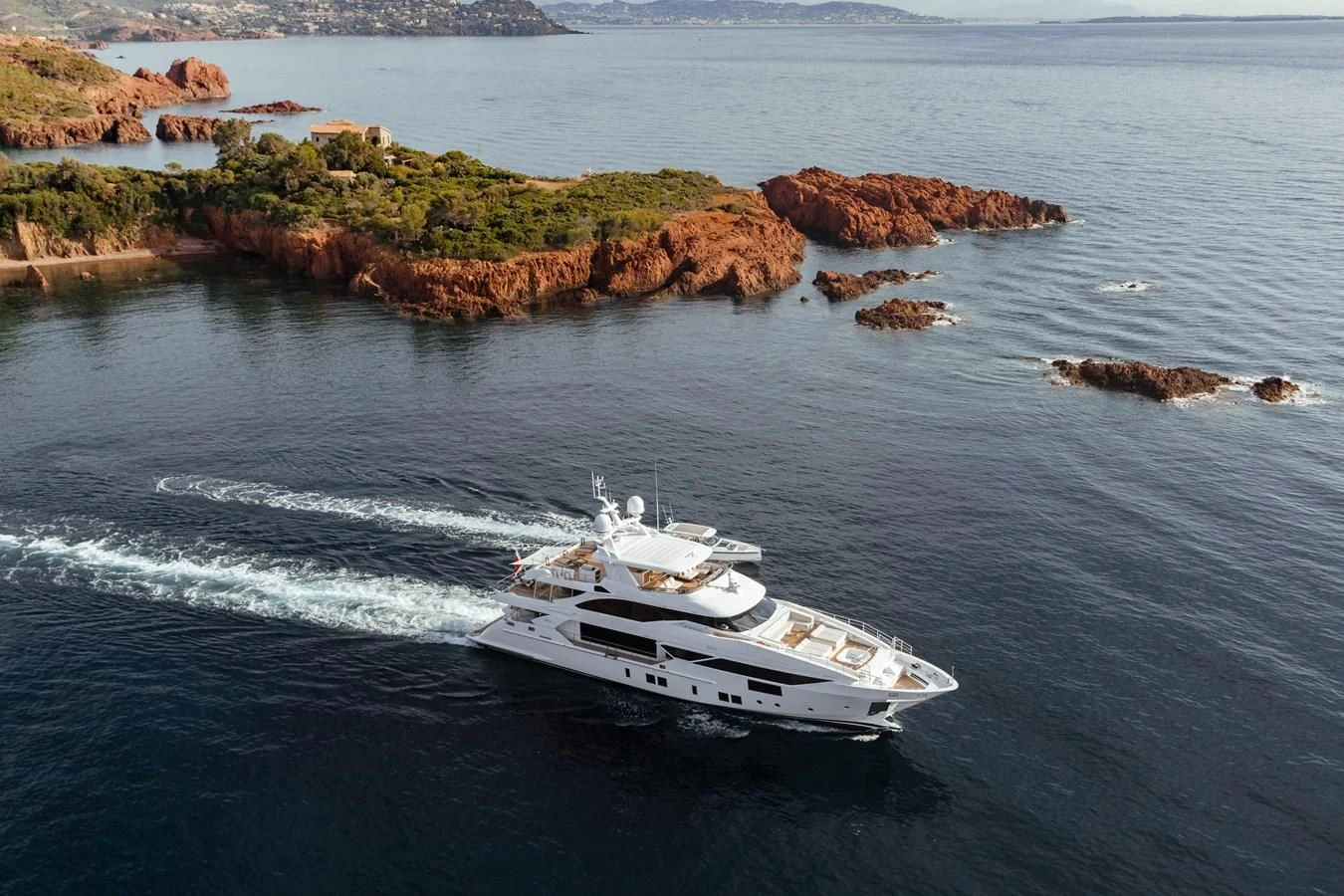a boat on the water aboard CALYPSO Yacht for Charter
