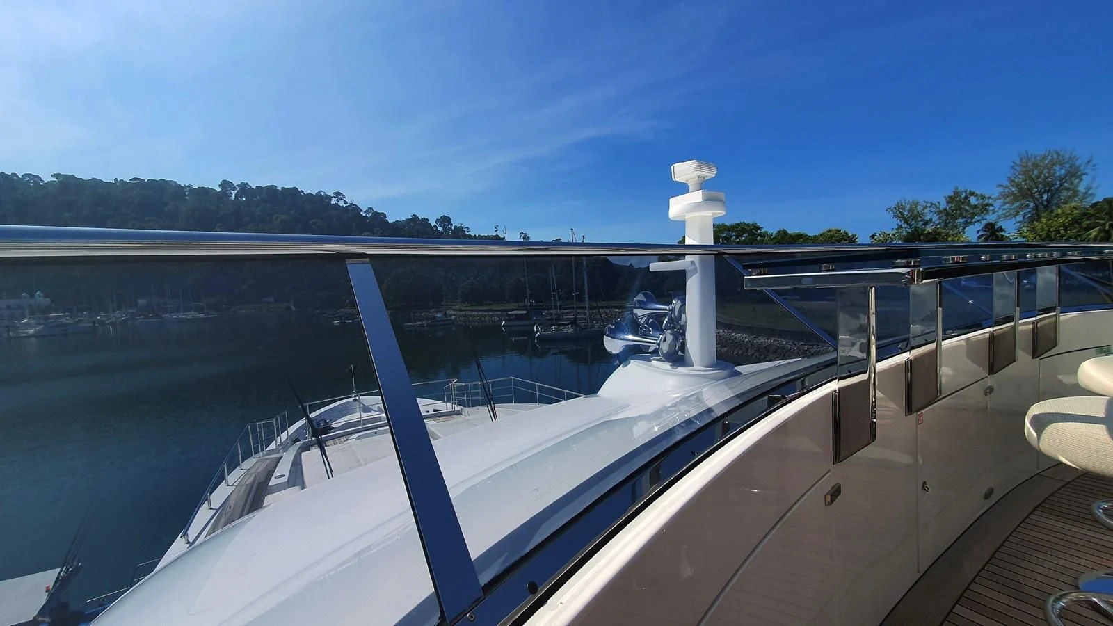 a boat on the water aboard CALYPSO Yacht for Charter