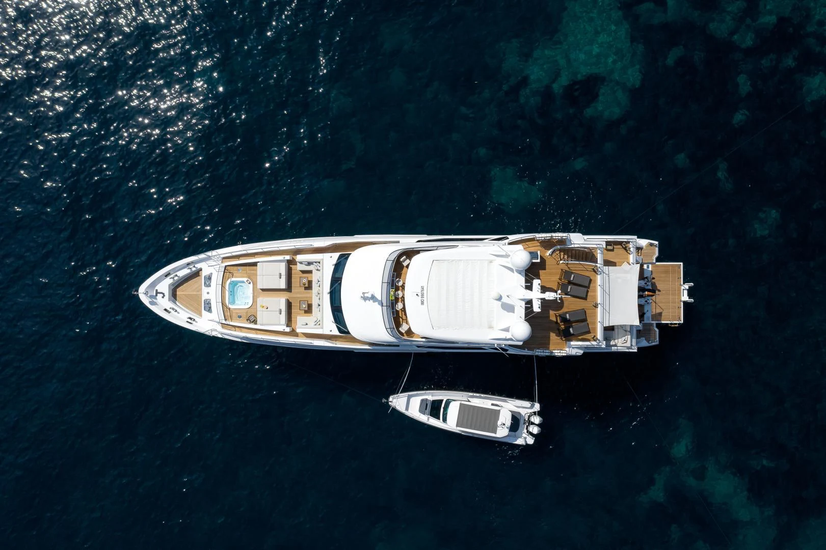 a space ship in space aboard CALYPSO Yacht for Charter