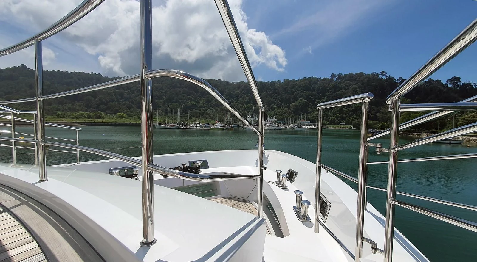 a boat on the water aboard CALYPSO Yacht for Charter