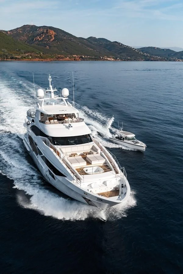 a boat on the water aboard CALYPSO Yacht for Charter
